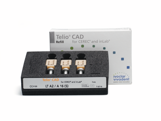 TELIO CAD LT CEREC/INLAB IVOCLAR 3pz