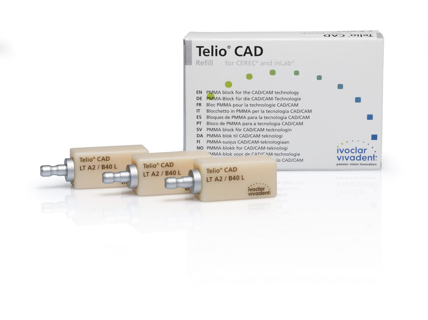 TELIO CAD LT CEREC/INLAB IVOCLAR 3pz