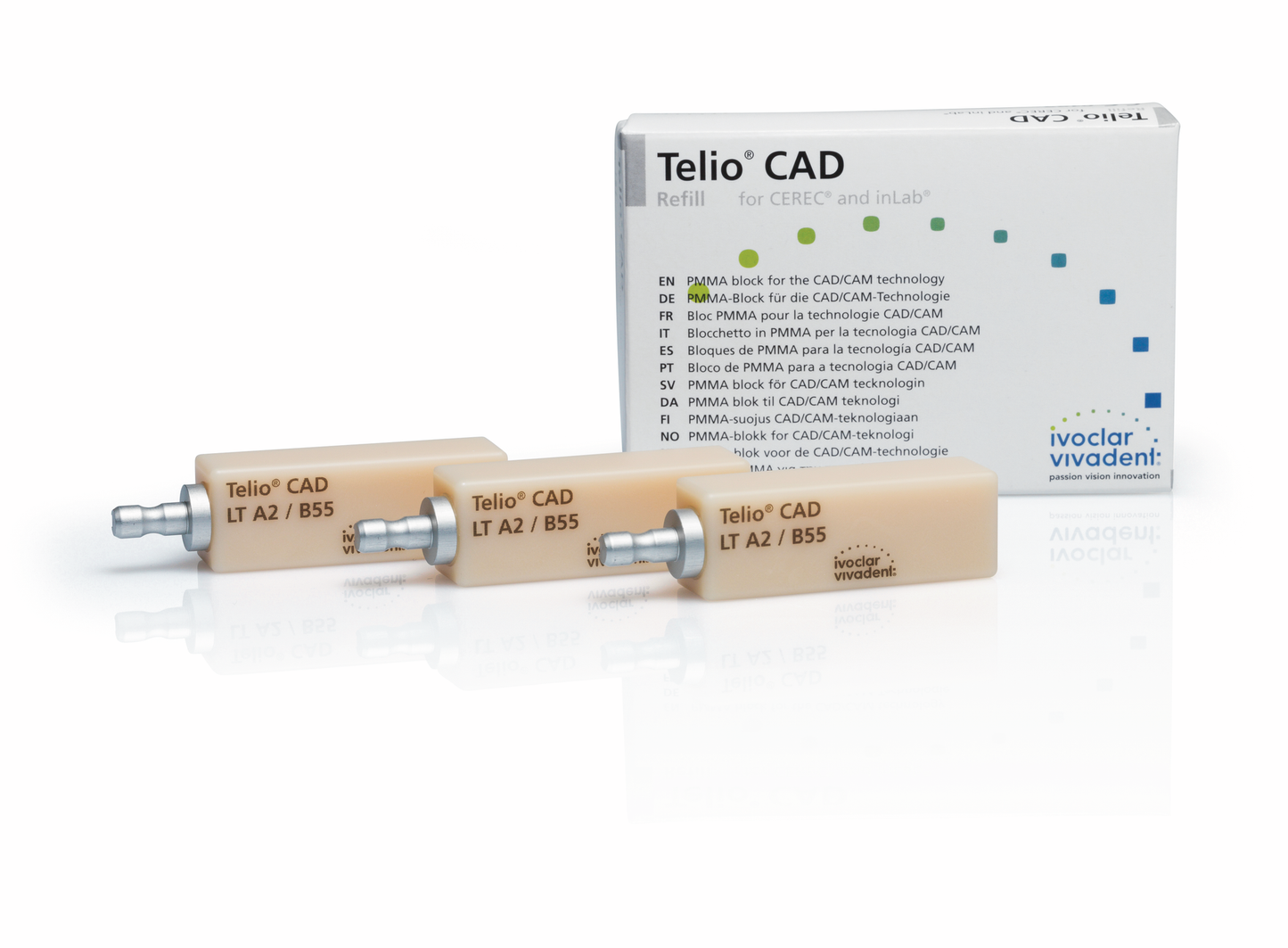 TELIO CAD LT CEREC/INLAB IVOCLAR 3pz