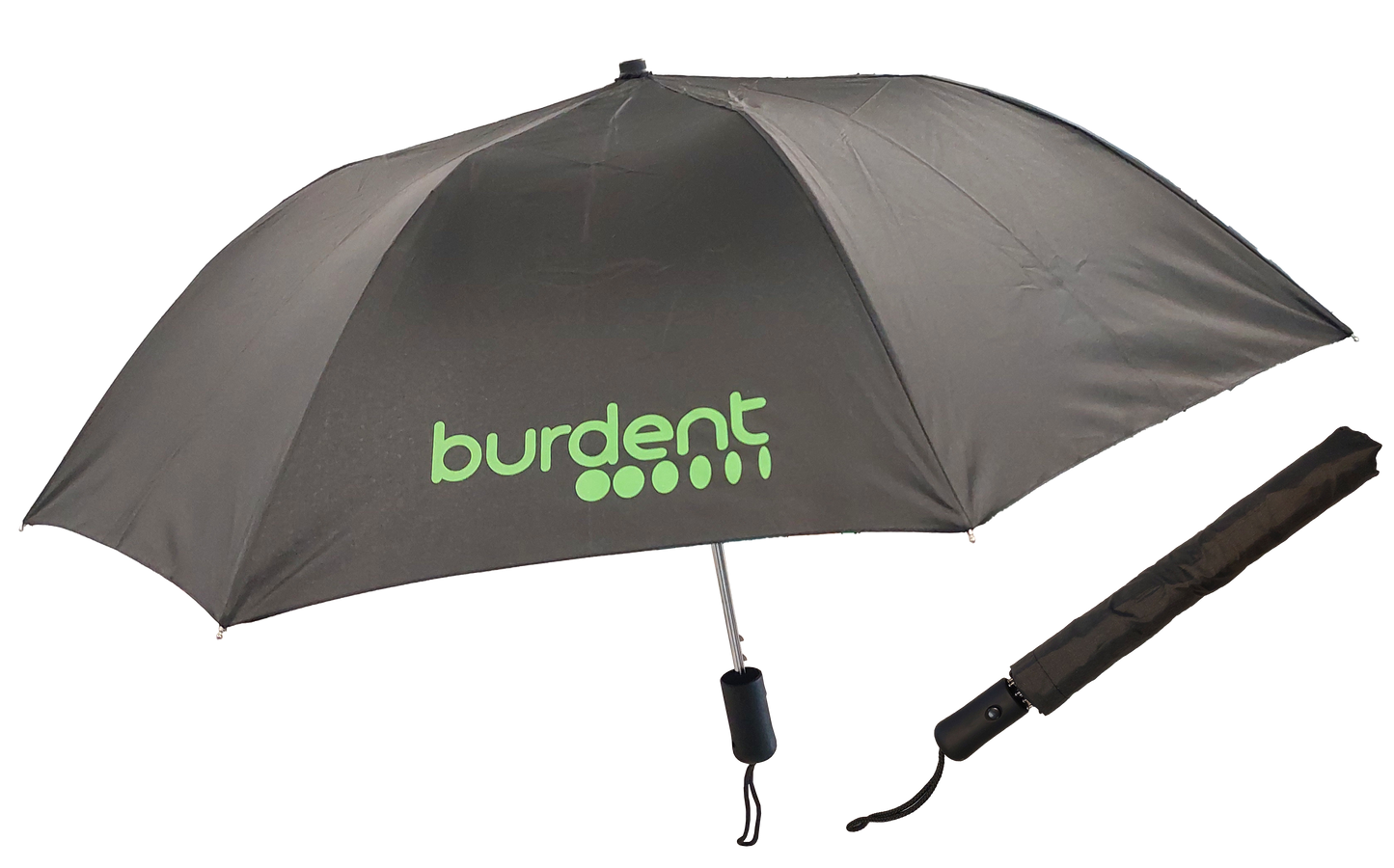 OMBRELLO NERO LOGO BURDENT