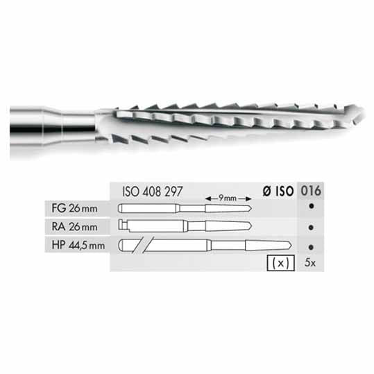 FRESA TUNGSTENO E0541 016 5pz