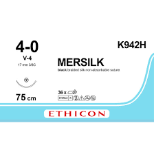 SUTURE SETA ETHICON K942H TAPERCUT 17mm V-4 3/8 cerchio 36pz