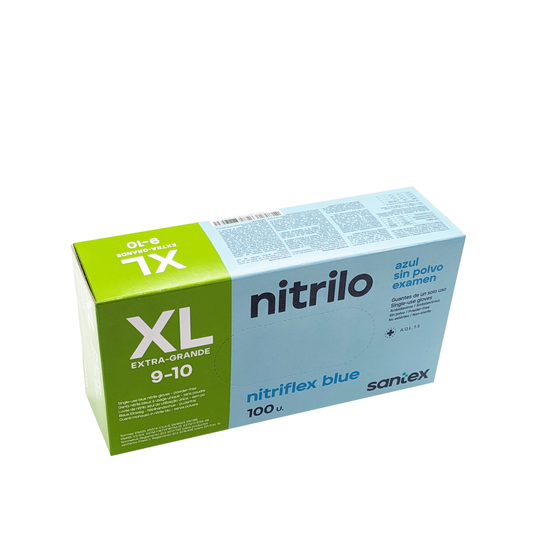 GUANTI NITRILE SANTEX NITRILO NITRIFLEX BLUE XL 100pz