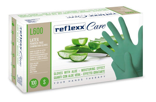 GUANTI LATTICE REFLEXX CARE L600 ALOE 100pz