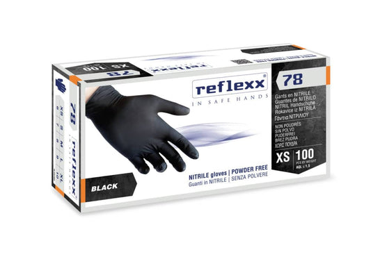 GUANTI NITRILE BLACK REFLEXX R78 100pz