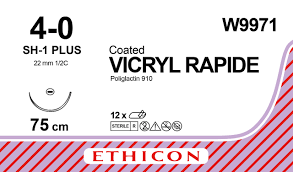 SUTURE VICRYL RAPID ETHICON AGO CILINDRICO 22mm SH-1 1/2 cerchio