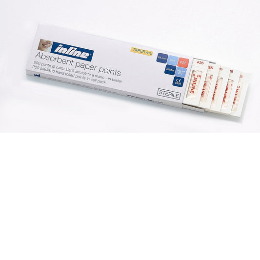 PUNTE CARTA INLINE STERILI 4%-6% BLISTER 200pz