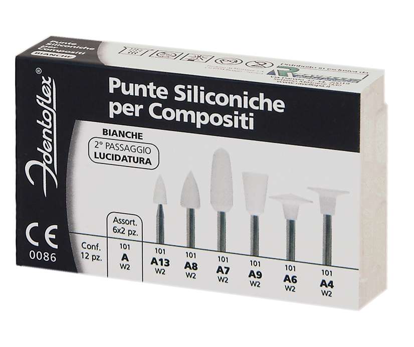 GOMMINI SILICONE IDENTOFLEX BIANCO A6 12pz