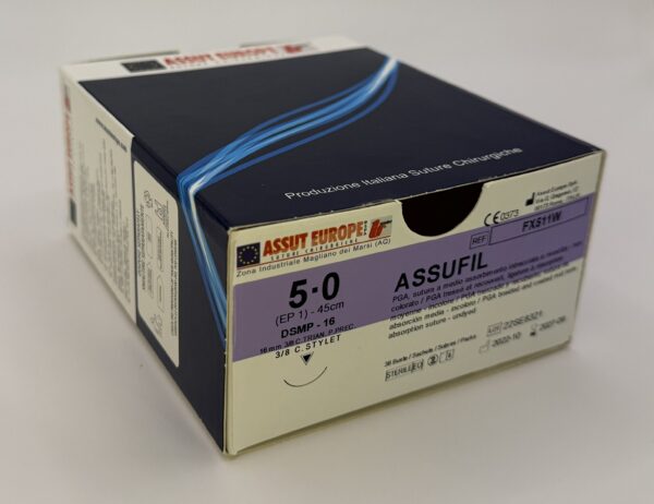 SUTURE ASSUFIL 4/0 ago 1/2 cerchio 36pz