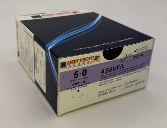 SUTURE ASSUFIL 4/0 ago 1/2 cerchio 36pz
