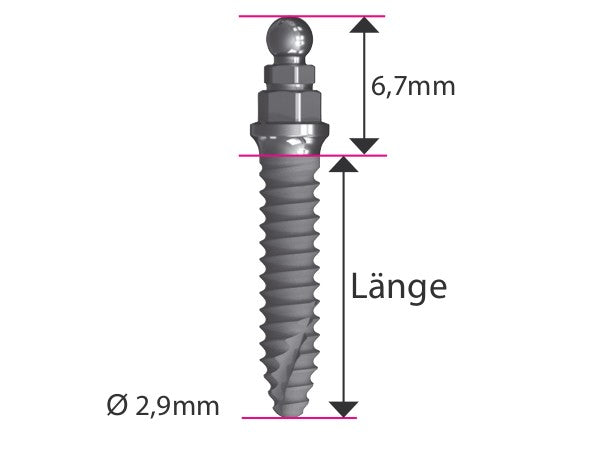 ICX MINI IMPIANTI Ø 2,9mm MEDENTIS