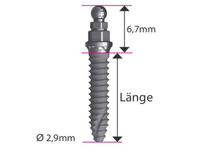 ICX MINI IMPIANTI Ø 2,9mm MEDENTIS