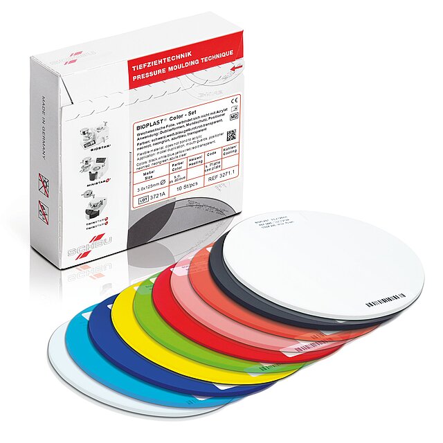 BIOPLAST COLOR SET DISCHI SCHEU DENTAL 10pz