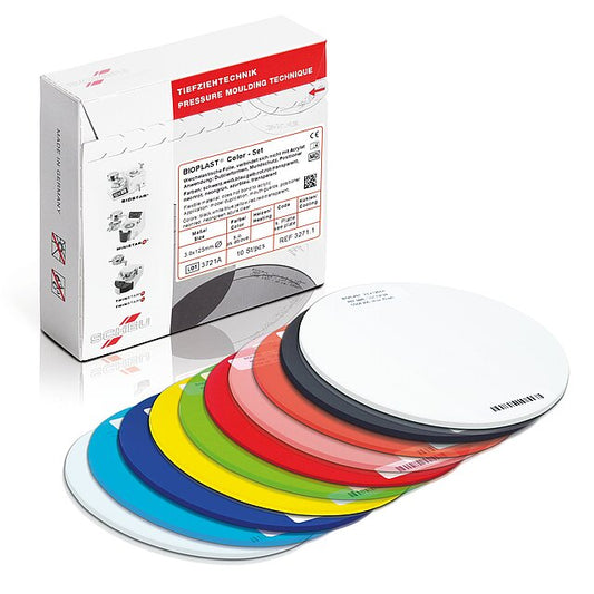 BIOPLAST COLOR SET DISCHI SCHEU DENTAL 10pz