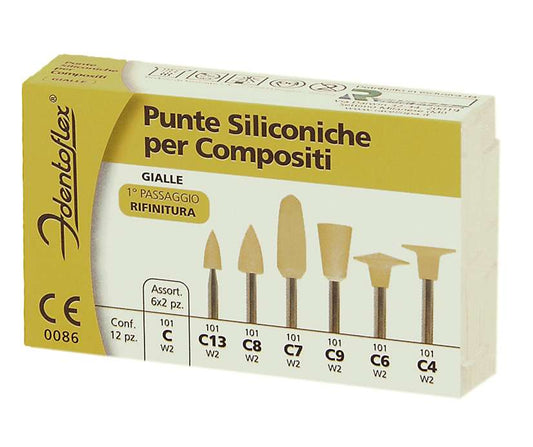 GOMMINI SILICONE IDENTOFLEX GIALLO C7 12pz