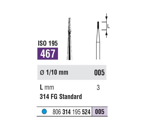 FRESE DIAMANTATE SSWHITE 467 5pz