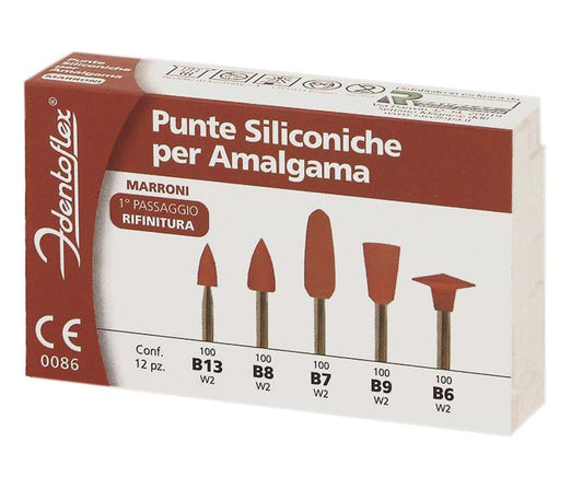 GOMMINI SILICONE IDENTOFLEX MARRONE B6 12pz