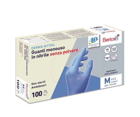 GUANTI NITRILE DERMAN. S/P S 100pz