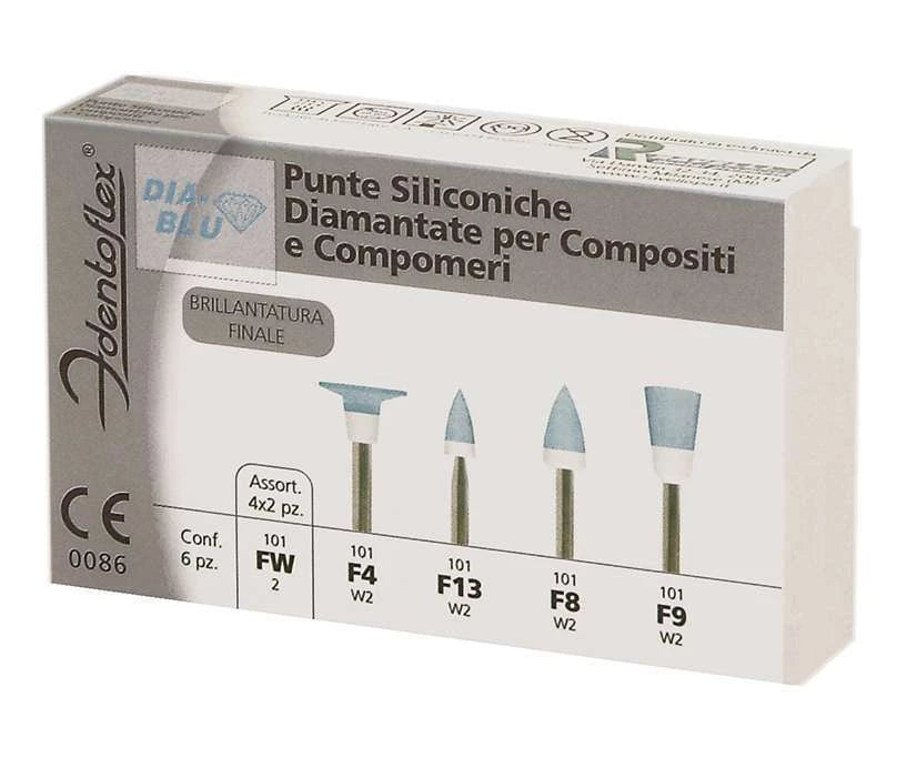 GOMMINI SILICONE IDENTOFLEX DIA-BLU F8 6pz