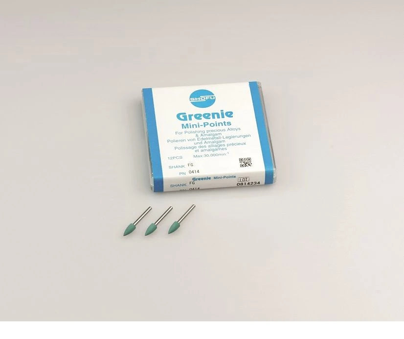 ABRASIVI GREENIE SHOFU 0404 minipoint FG 12pz.