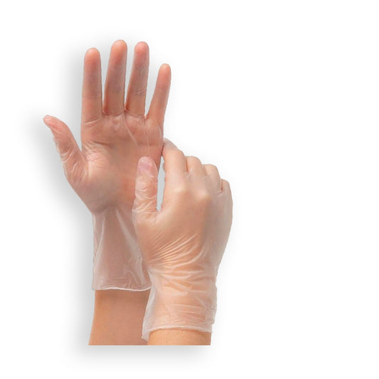 GUANTO IN PVC SENZA POLVERE TAGLIA S 100pz