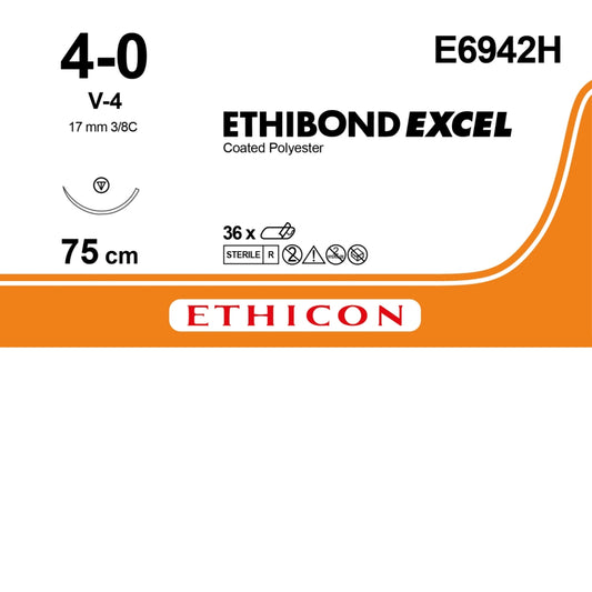 SUTURE ETHIBOND AGO CILINDRICO 17mm V-4 3/8 cerchio 36pz