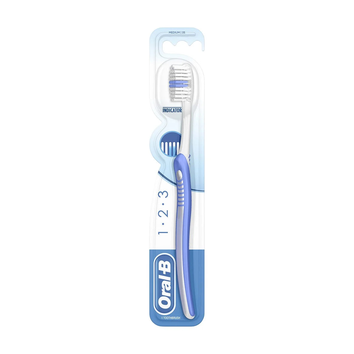 SPAZZOLINO ORAL-B INDICATOR 1-2-3 MEDIUM 12pz