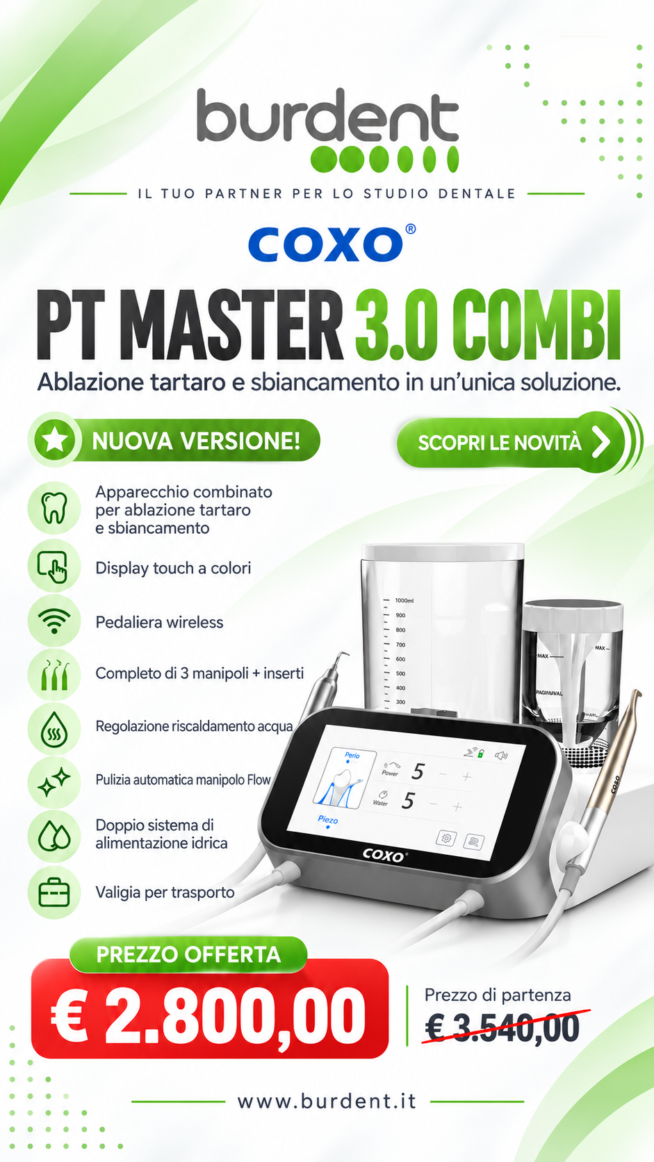Offerta COXO PT Master 3.0 Combi